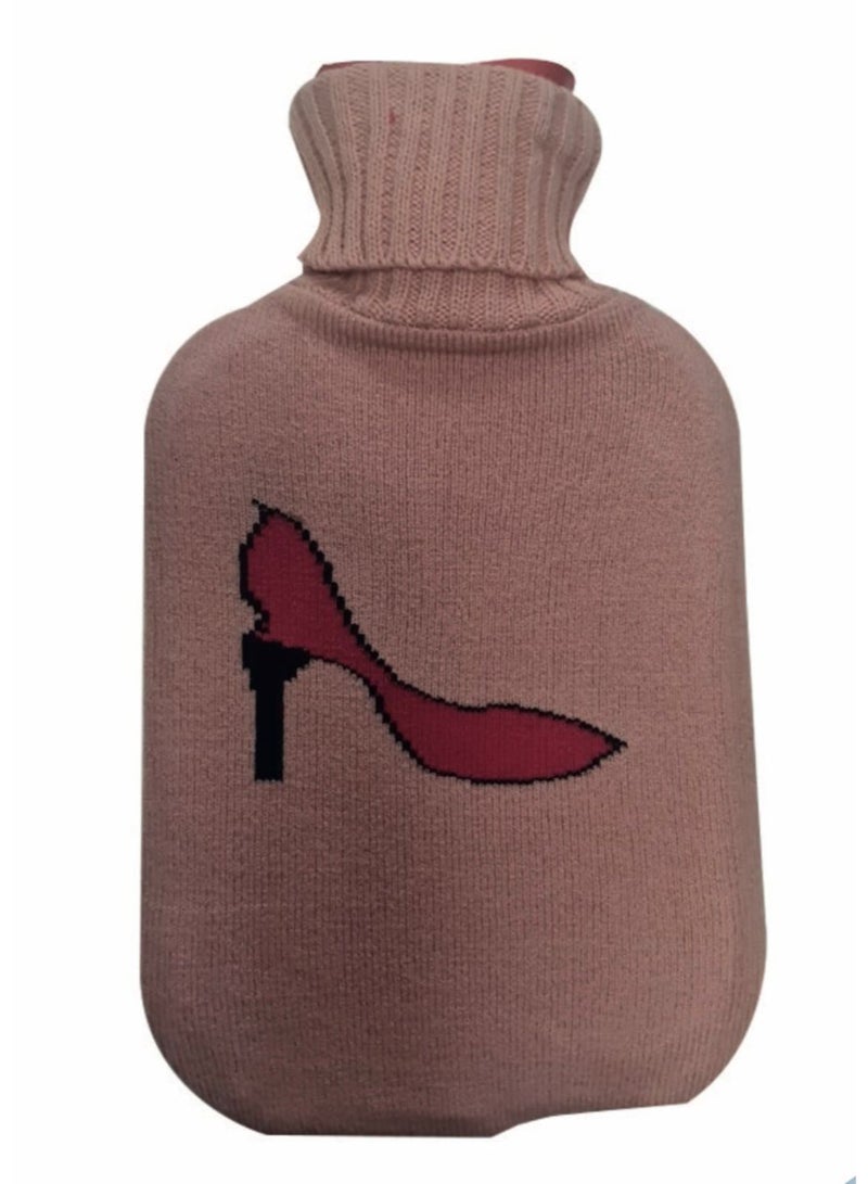 قربة ماء مبطنة بالصوف الناعم - مطاط- (ساخن/بارد).